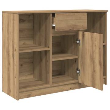 Artisan Oak Sideboard with Drawer - Stylish Storage Solution