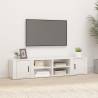 Stylish TV Cabinets - High Gloss White - 2 pcs | HipoMarket