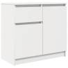 Stylish White Sideboard with Drawer | 71x35x65 cm | Hipomarket