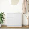 Stylish White Sideboard with Drawer | 71x35x65 cm | Hipomarket