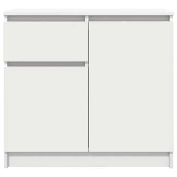 Stylish White Sideboard with Drawer | 71x35x65 cm | Hipomarket