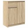 Stylish Sonoma Oak Sideboard with Drawer - 71x35x84 cm