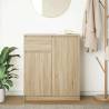 Stylish Sonoma Oak Sideboard with Drawer - 71x35x84 cm