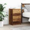  Bedside Cabinets with 3 Drawers 2 pcs Old Wood 39x35x65 cm Colour old wood Quantity in Package 2 