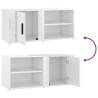 Stylish TV Cabinets - High Gloss White - 2 pcs | HipoMarket