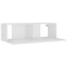 8 Piece White TV Cabinet Set - Modern Storage Solution