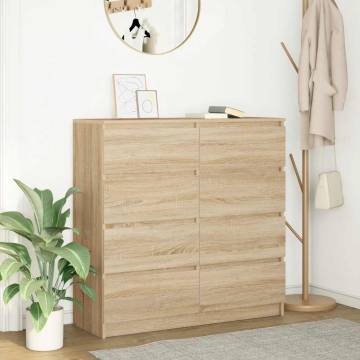 Sonoma Oak Sideboard - Stylish Storage 100x35x99 cm