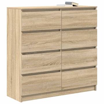 Sonoma Oak Sideboard - Stylish Storage 100x35x99 cm