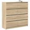 Sonoma Oak Sideboard - Stylish Storage 100x35x99 cm