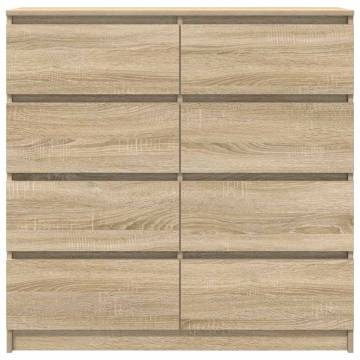 Sonoma Oak Sideboard - Stylish Storage 100x35x99 cm