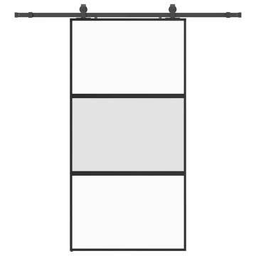 Stylish Sliding Door with Black Hardware Set | 102.5x205 cm