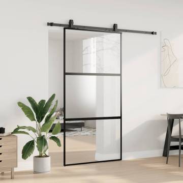 Stylish Sliding Door with Black Hardware Set | 102.5x205 cm