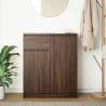 Stylish Brown Oak Sideboard with Drawer - 71x35x84 cm