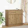  Sideboard with Drawer Artisan Oak 80x34x76 cm Engineered Wood Colour artisan oak Quantity in Package 1 