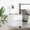  Wall-mounted Bedside Cabinet White 38x34x40 cm Colour white Quantity in Package 1 