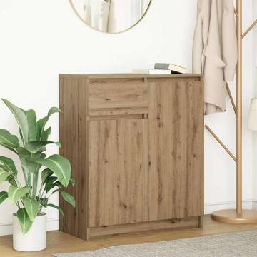 Artisan Oak Sideboard with Drawer - 71x35x84 cm | HipoMarket UK