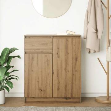 Artisan Oak Sideboard with Drawer - 71x35x84 cm | HipoMarket UK