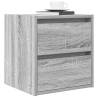 Wall-mounted Bedside Cabinets - 2 pcs Grey Sonoma | HipoMarket