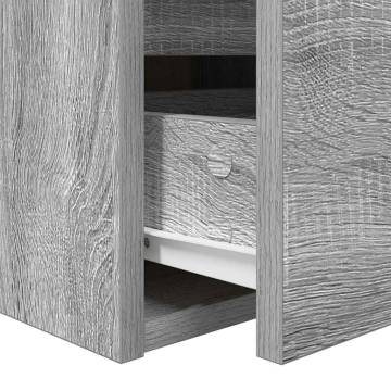 Wall-mounted Bedside Cabinets - 2 pcs Grey Sonoma | HipoMarket