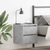  Wall-mounted Bedside Cabinet Concrete Grey 38x34x40 cm Colour concrete grey Quantity in Package 1 