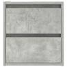 Wall-Mounted Bedside Cabinet in Concrete Grey - 38x34x40 cm