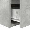 Wall-Mounted Bedside Cabinet in Concrete Grey - 38x34x40 cm