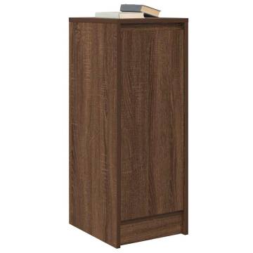 Stylish Brown Oak Sideboard - 29.5x34x76 cm | Hipomarket