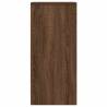 Stylish Brown Oak Sideboard - 29.5x34x76 cm | Hipomarket