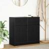  Sideboard with Drawer Black Oak 80x34x76 cm Engineered Wood Colour black oak Quantity in Package 1 