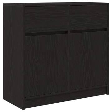 Black Oak Sideboard with Drawer - Elegance & Practicality