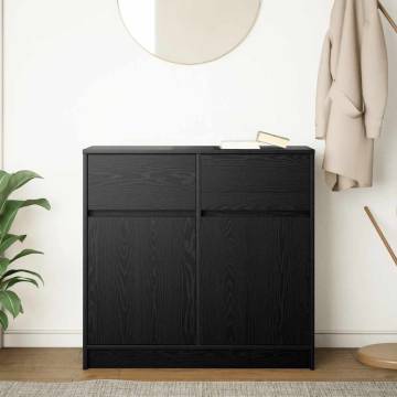 Black Oak Sideboard with Drawer - Elegance & Practicality