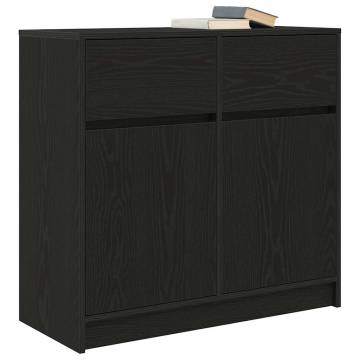 Black Oak Sideboard with Drawer - Elegance & Practicality