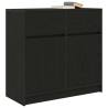 Black Oak Sideboard with Drawer - Elegance & Practicality