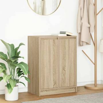 Sonoma Oak Sideboard - 57x34x76 cm Engineered Wood