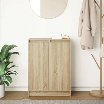 Sonoma Oak Sideboard - 57x34x76 cm Engineered Wood