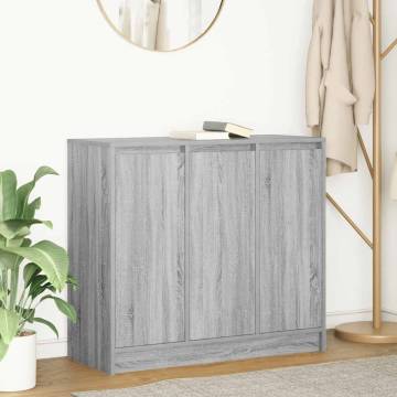 Sideboard Grey Sonoma - 85x34x76 cm Engineered Wood Storage