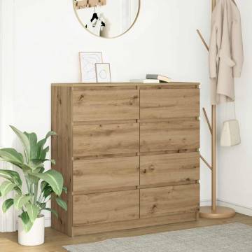 Artisan Oak Sideboard 100x35x99 cm | Durable Storage Solution