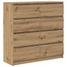 Artisan Oak Sideboard 100x35x99 cm | Durable Storage Solution