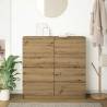 Artisan Oak Sideboard 100x35x99 cm | Durable Storage Solution