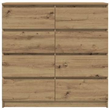 Artisan Oak Sideboard 100x35x99 cm | Durable Storage Solution