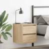  Wall-mounted Bedside Cabinet Sonoma Oak 38x34x40 cm Colour sonoma oak Quantity in Package 1 