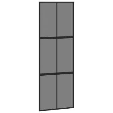 Stylish Sliding Door with Black Hardware Set - 76x205 cm