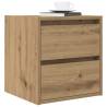 Wall-Mounted Bedside Cabinets - Artisan Oak - 2 pcs