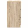 Stylish Bedside Cabinet with 3 Drawers - Sonoma Oak 39x35x65 cm