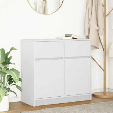 Stylish 80x34 cm White Sideboard with Drawer | Hipo Market