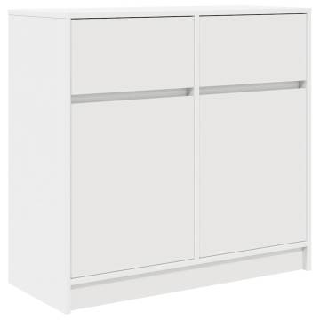 Stylish 80x34 cm White Sideboard with Drawer | Hipo Market