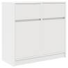 Stylish 80x34 cm White Sideboard with Drawer | Hipo Market