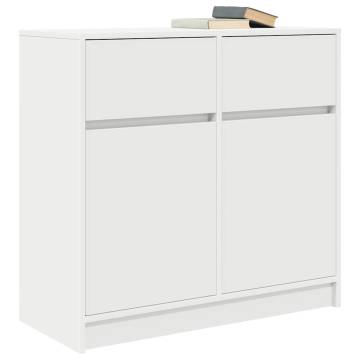 Stylish 80x34 cm White Sideboard with Drawer | Hipo Market