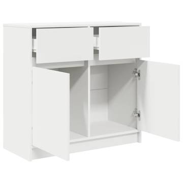 Stylish 80x34 cm White Sideboard with Drawer | Hipo Market