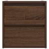 Wall-mounted Bedside Cabinet Brown Oak | Stylish Storage Solution